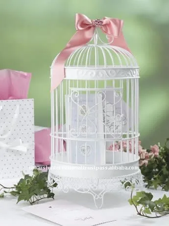 bird cage card holder