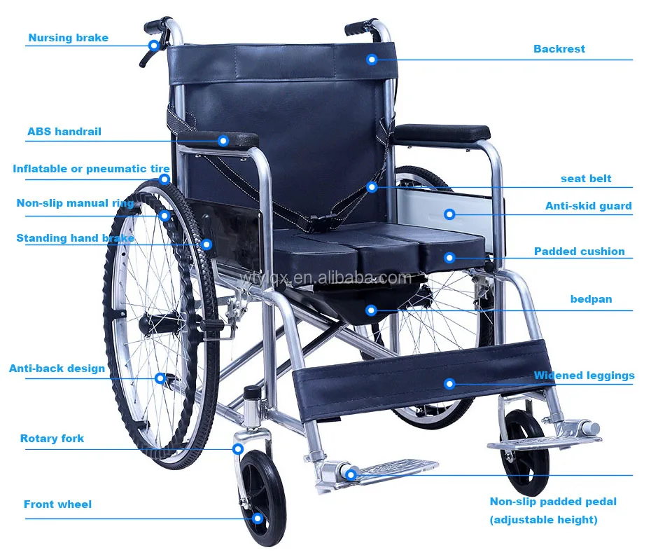 New Hospital Manual Wheelchair Non Folding Or Foldable Wheelchair ...