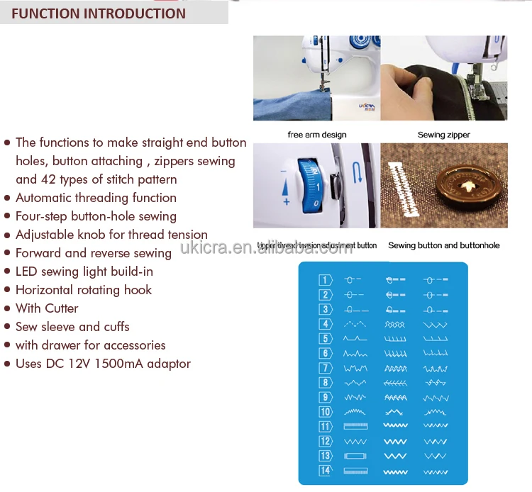 Ukicra Household Sewing Machine With 400 Stitches And 40step Button Gorgeous 4 Step Buttonhole Sewing Machine Ukicra Household Sewing Machine With 400 Stitches And 40step Button Gorgeous 4 Step Buttonhole Sewing Machine