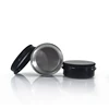 10g 15g 20g 30g 100g black aluminium jar for face hand body lip balm perfume solid aluminium container