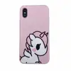 Soft silicone Pink unicorn design 100% fit perfect grip cases mobile phone shell for iPhone 8 8 plus X XR XS max