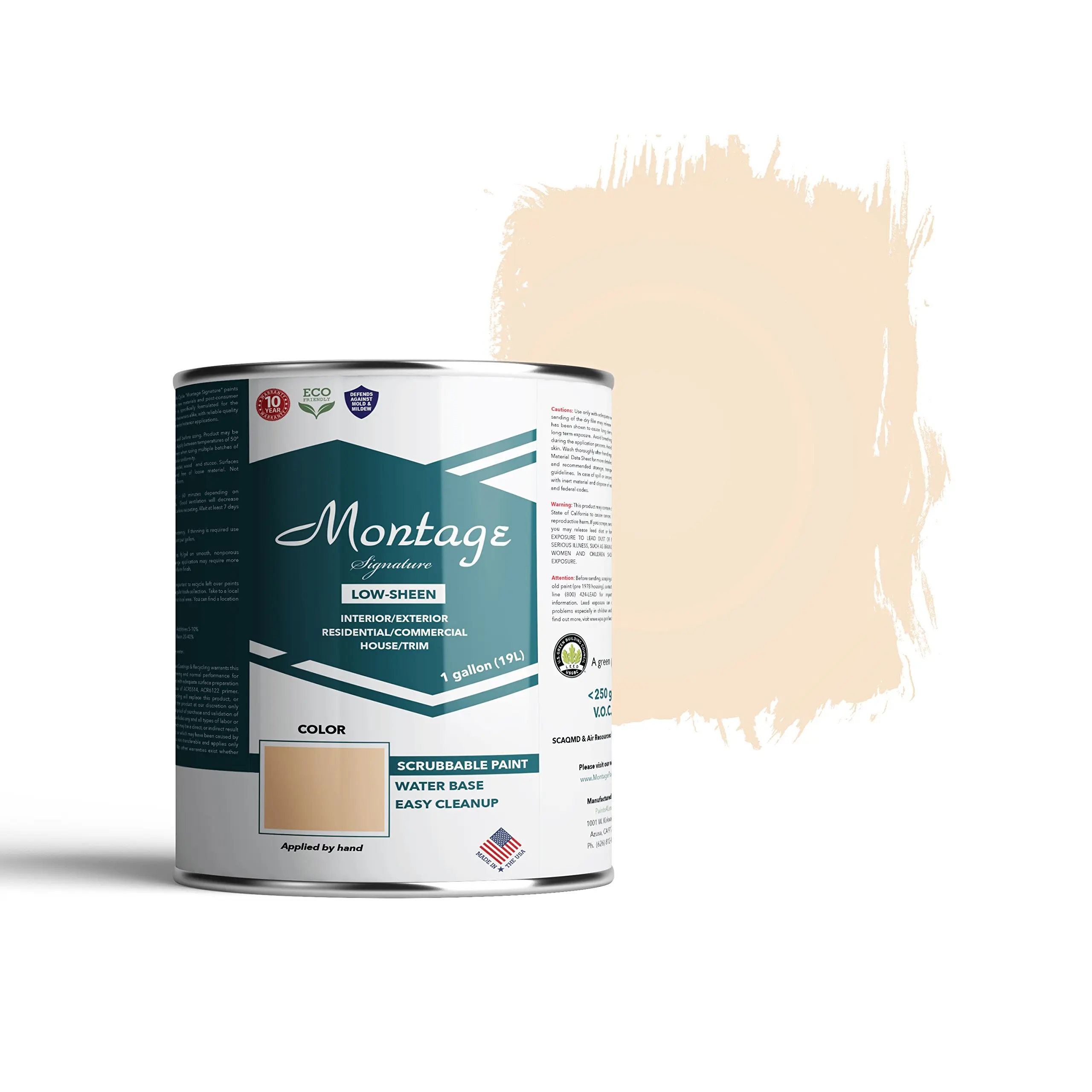 Eco Friendly Craft Paint Find Deals Get Quotations Montage Signature Interior Exterior Eco Friendly Paint Desert Mesa Low Sheen