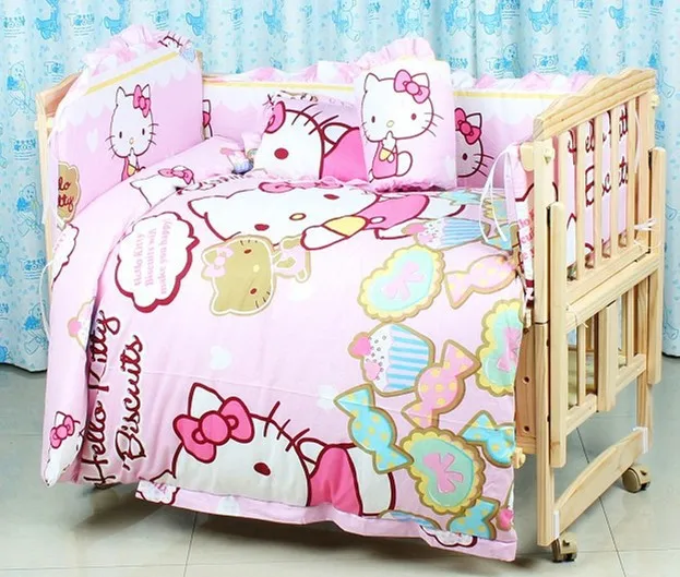 hello kitty crib bedding set