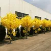 2019 High Quality Ornamental Large Outdoor Bonsai Trees Yellow Artificial Ginkgo Tree Wholesale