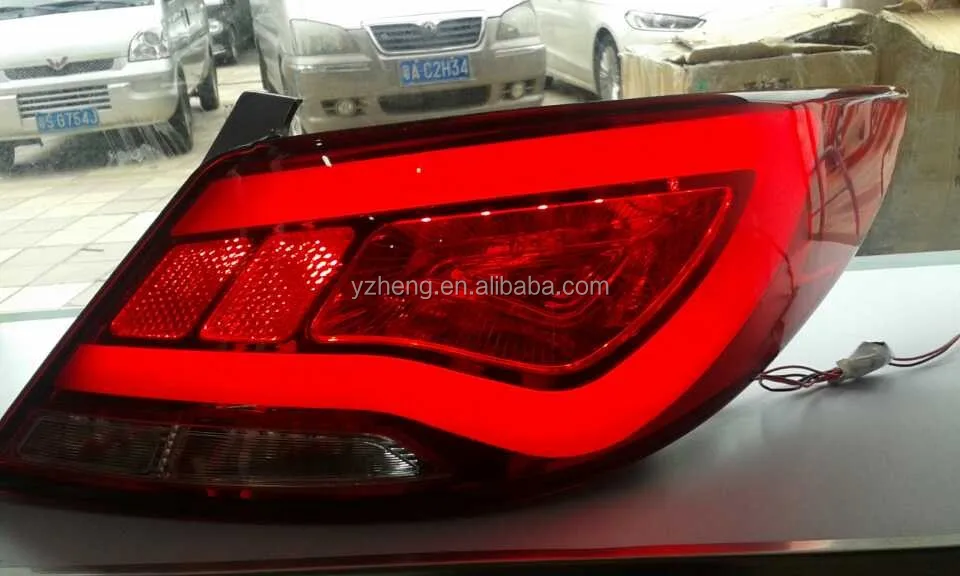 Vland factory car taillights for Accent 2011-2013 Verna LED tail light plug and play LED taillights