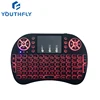 2019 For Smart TV box i8 2.4G Touchpad i8 backlit Mini Keyboard gaming keyboard and mouse with 1 years warranty