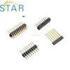 double row straight header sip socket connectors 2.54mm