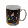 Heat Reactive Color Changing Magic Ceramic Mug Mermaid Ocean Theme For Promotion Gift