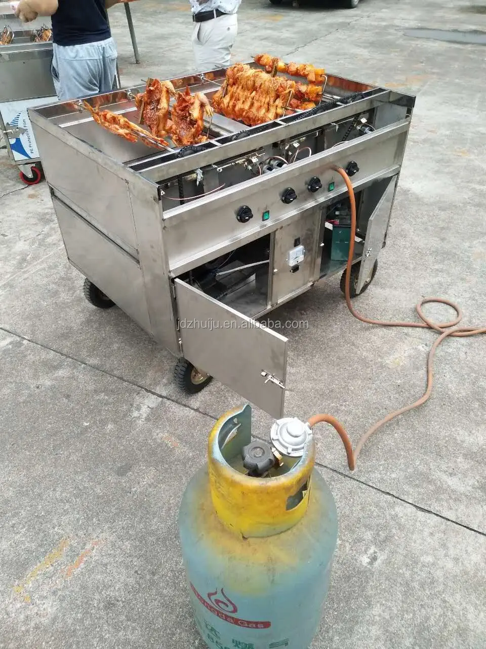 Charcoal Chicken Grill Machine/electric Pecking Duck Roaster/gas
