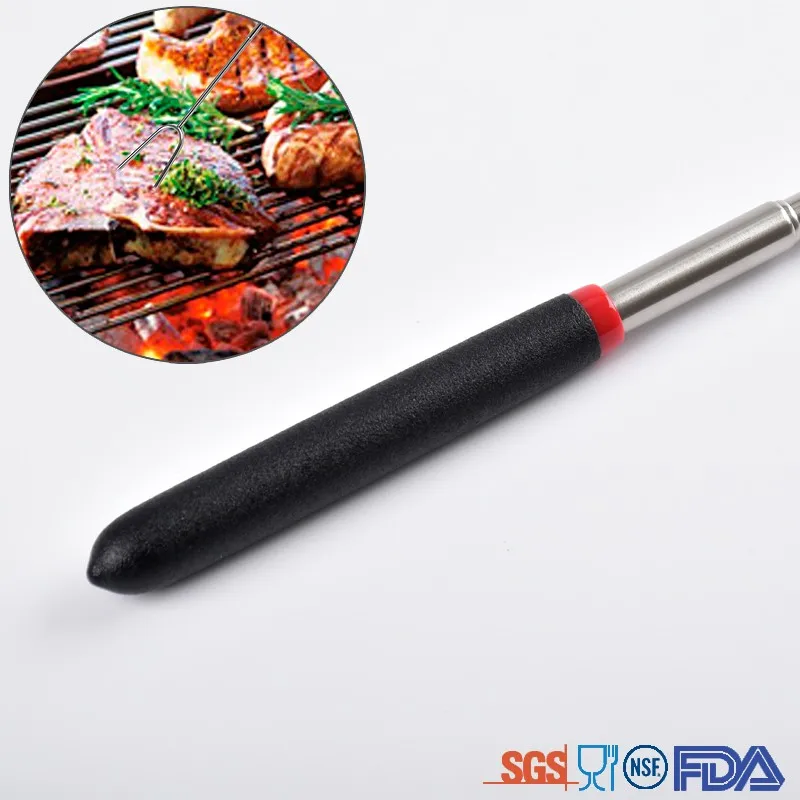 Extendable Bbq Multifunctional Skewer Hot Dog Fork Marshmallow Roasting