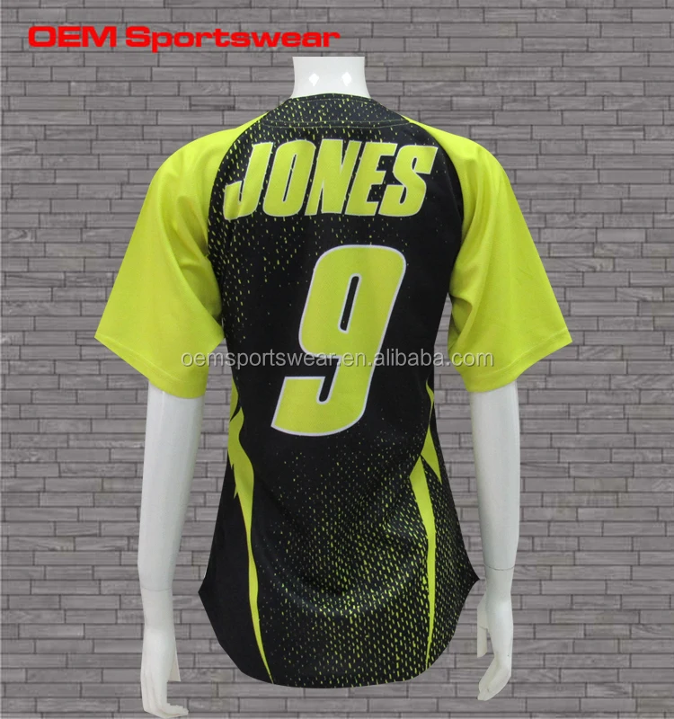 Yellow Drop Black Custom Plain Baseball Jersey Shirts - Buy Plain ...