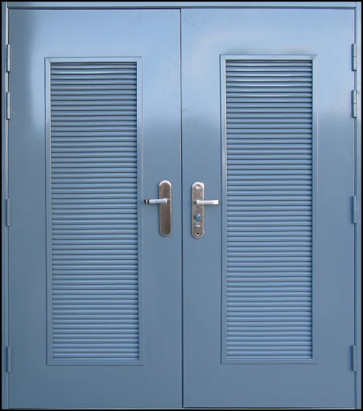 Steel Louver Door For Electrical Room - Buy Louver Door,Louver Steel