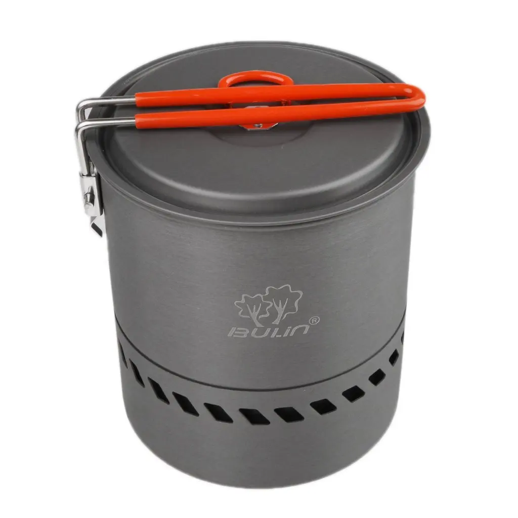 Naturehike Aluminum Heat Exchanger Rapid Boil Billy Can Outdoor Portable Heat Collecting Exchanger Pot 1.5L