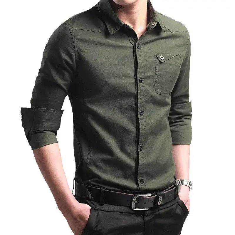High Quality Popular White Men's Shirts Shirts For Men With Buttons ...