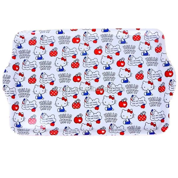 Brand Design Melamine Serving Tray With Handle