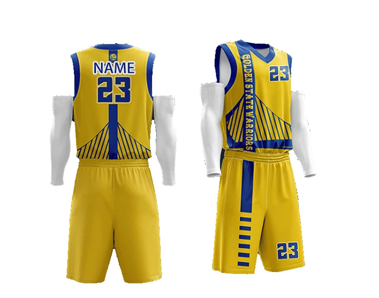 Custom Sublimation Cheap OEM Basketball Uniform 100% Polyester