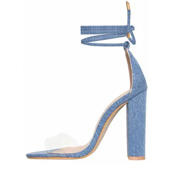 girls denim sandals