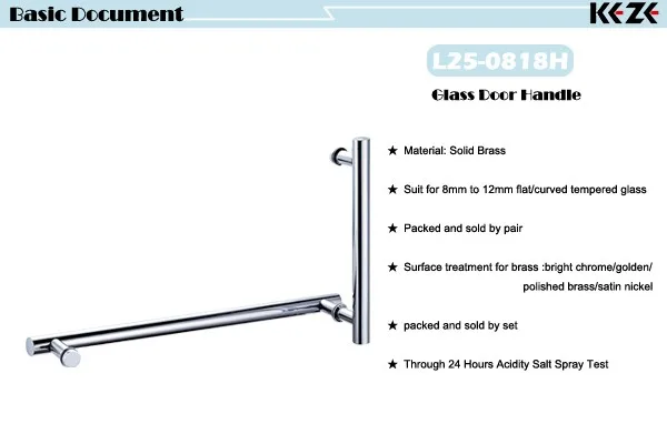 Stainless Steel Glass Door Cabinet Handles For Bathroom
