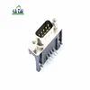 D-sub DR9 male right angle pcb connector rs232 male connector for PCB