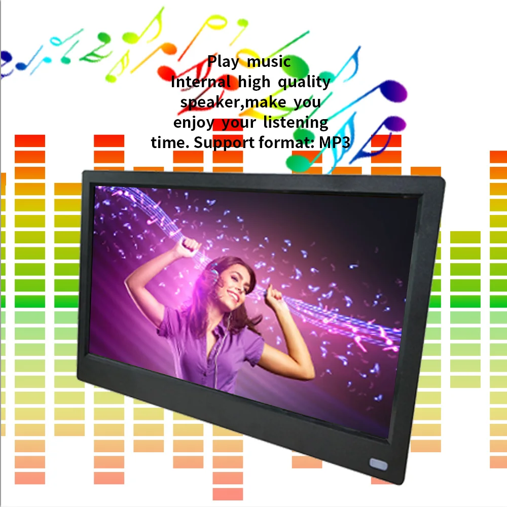 17 inch IPS panel HD video digital photo frame loop video picture digital album support 1080P 1920X1080
