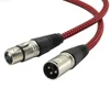 DMX Cable 3-Pin Signal XLR Male to Female Connection DMX512 Stage Light Cable DJ Lights LED Par Spotlight