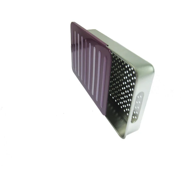 Food Grade Hot Sale Custom Design rectangle Small Metal Sliding Lid Tin Box for candy mint