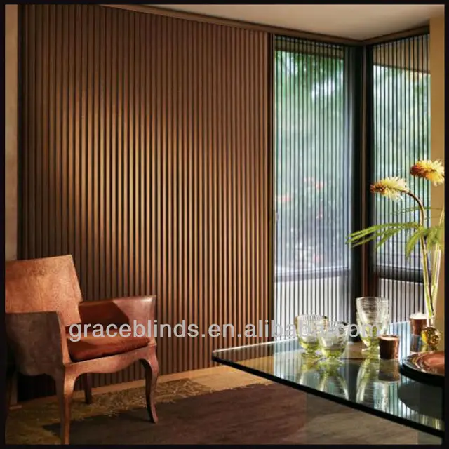 Vertical Blinds For Common Sized Sliding Doors 89mm Basswood Slats