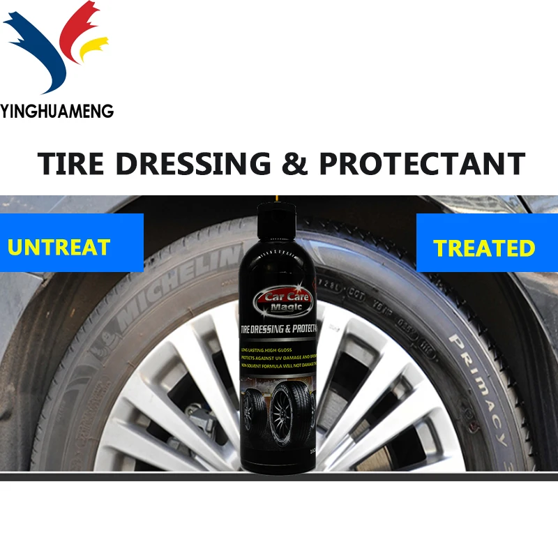 Long Lasting,High Glossy Tire Dressing & Protectant Keeps Your Tire