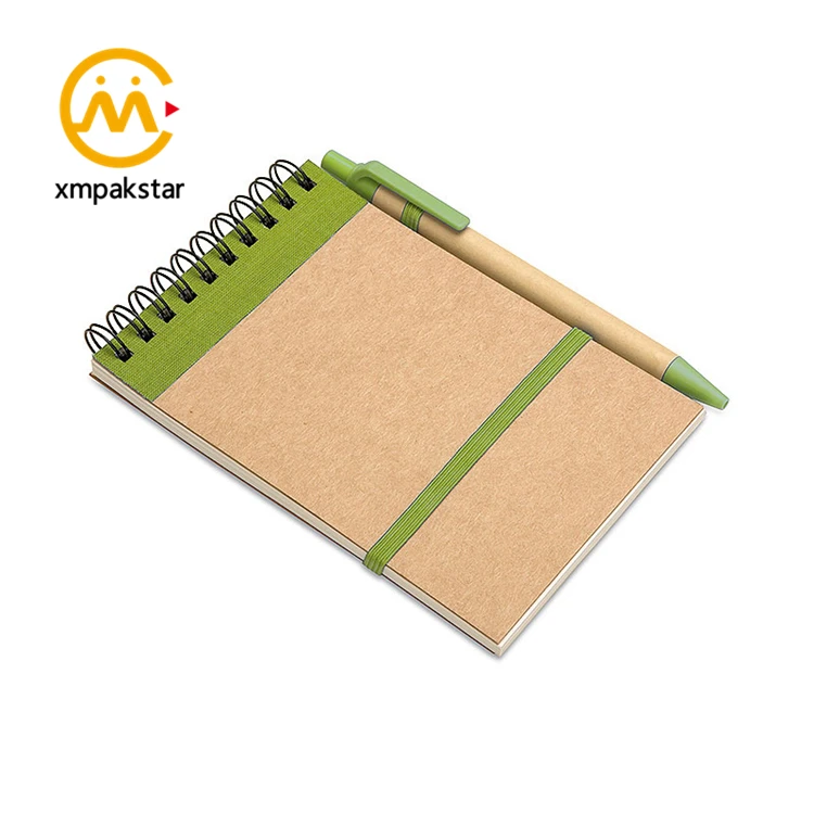 kraft cover korean notebook offset paper wide ruled sanitary writing pad