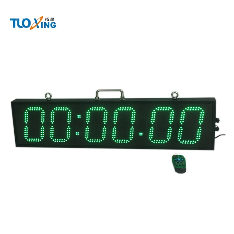 6 Inch 6 Digit Large Waterproof Double Sided Led Race Clock Buy Double Sided Led Race Clock
