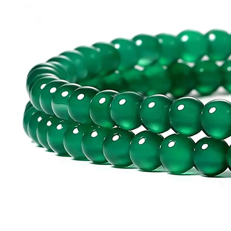 Natural Green Jade Beads In Bulk Gemstone Diy Loose Round Malaysia Jade