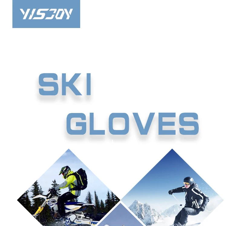 Super warm waterproof snow ski gloves outdoor sporting snowboard gloves for man women skiing snowboarding gloves