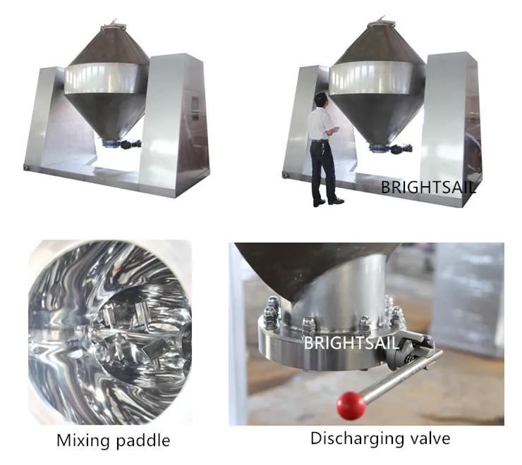 Stainless steel medicine rotating drum premix mixer blender mixing machine