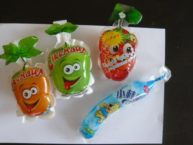 soy bean milk with straw plastic packaging bags filling sealing machine factory with price