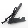 5" long blank ferro flint rod fire starting gear with drilled hole