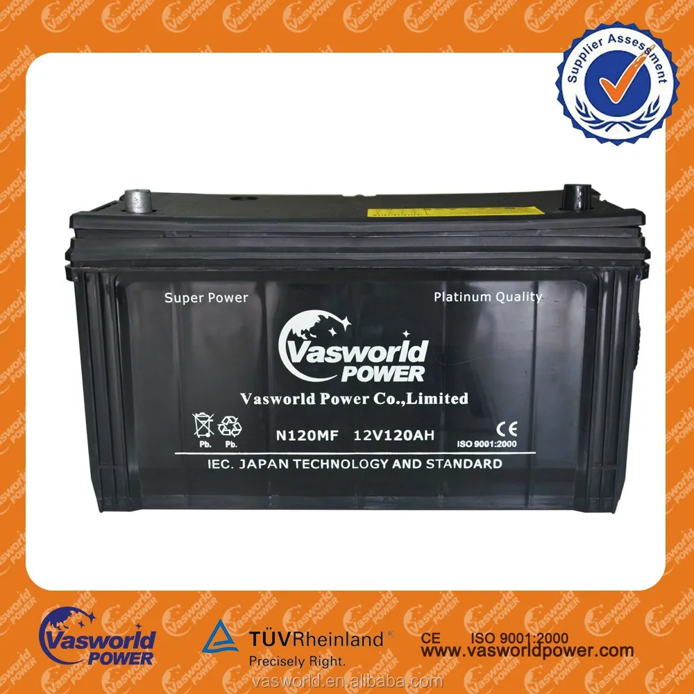 2016 N120mf Car Batteries For 12v120ah Reconditioned 2016 N120mf Car Batteries For 12v120ah Reconditioned From Best Battery Manufacturer China