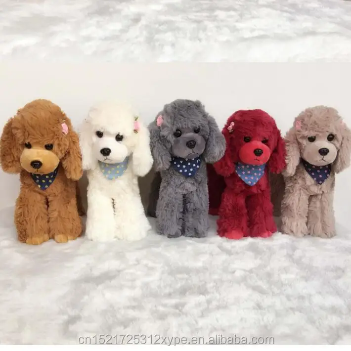 stuffed poodle dog toy