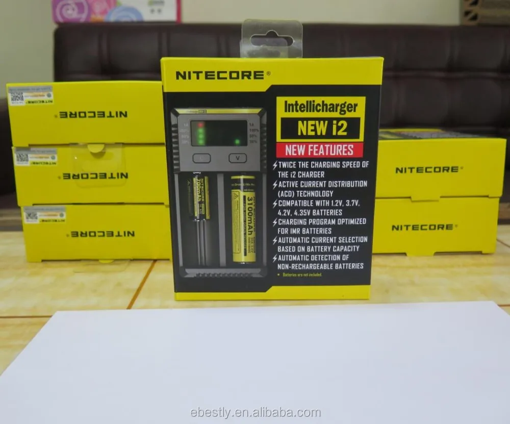 2016 NEW Nitecore i2 Battery Charger for 16340 10440 AA AAA 14500 18650 26650 Battery Charger Universal Charger nitecore new i2 8.jpg