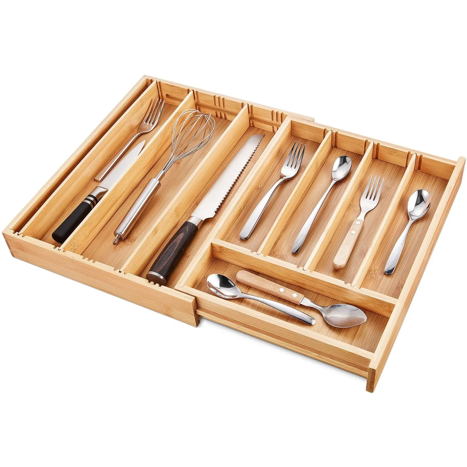 Drawer Organizer Expandable Cutlery Tray And Utensil Organizers