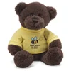 cheap and fine Eco-Friendly plush bear with sweater for children