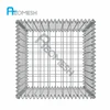 Gabion wire cages rock wall