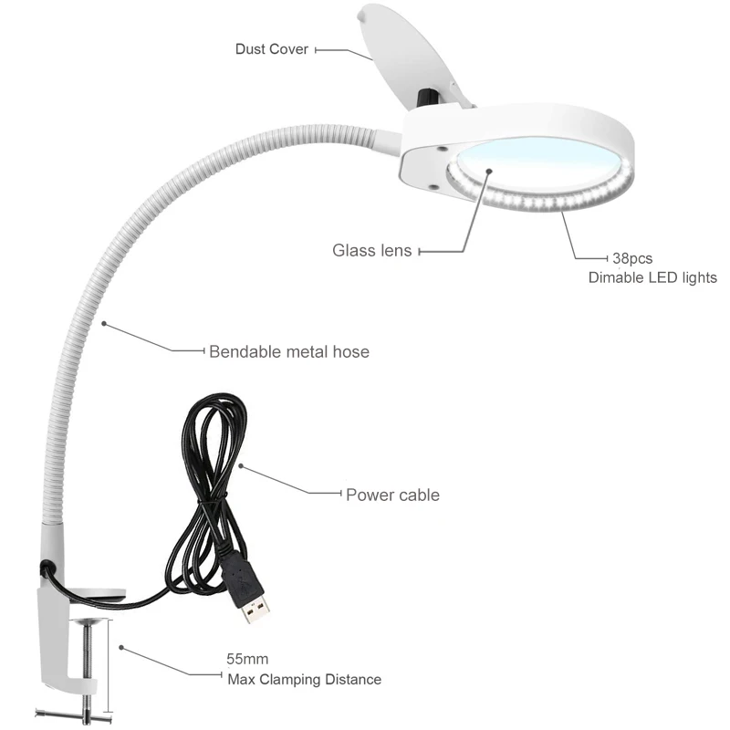 Flex LED Desk Lamp, Estudo em casa, Estudante Eye Care