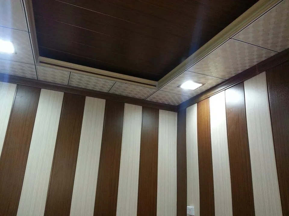 Pvc Living Room Ceiling Design Lamination Machine For Pvc Wall