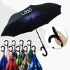 Automatic Open Inverted Double Layer Waterproof Car Umbrella