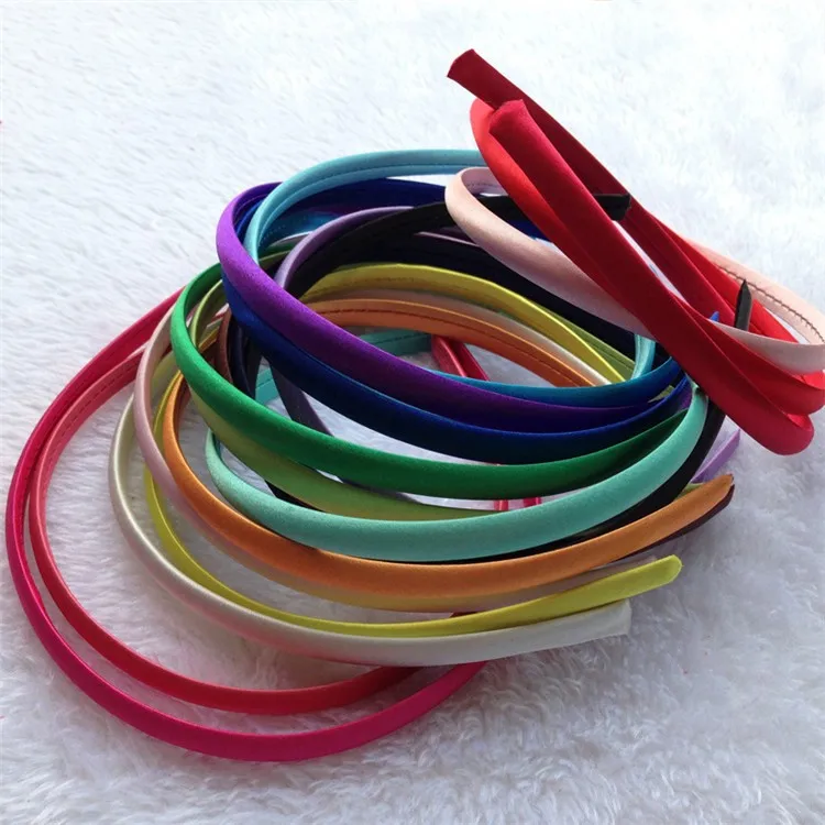 1cm Satin Headbands,Plastic Headbands,Diy Plain Headbands Buy Satin