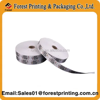 2014 new custom roll tickets 180g wood free paper raffle ticket custom roll tickets