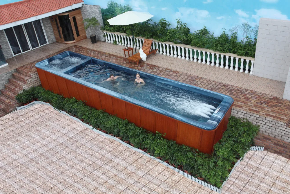 HS-SP10 10m big swim spa pool/hot swim spa/garden swimming spa, View ...