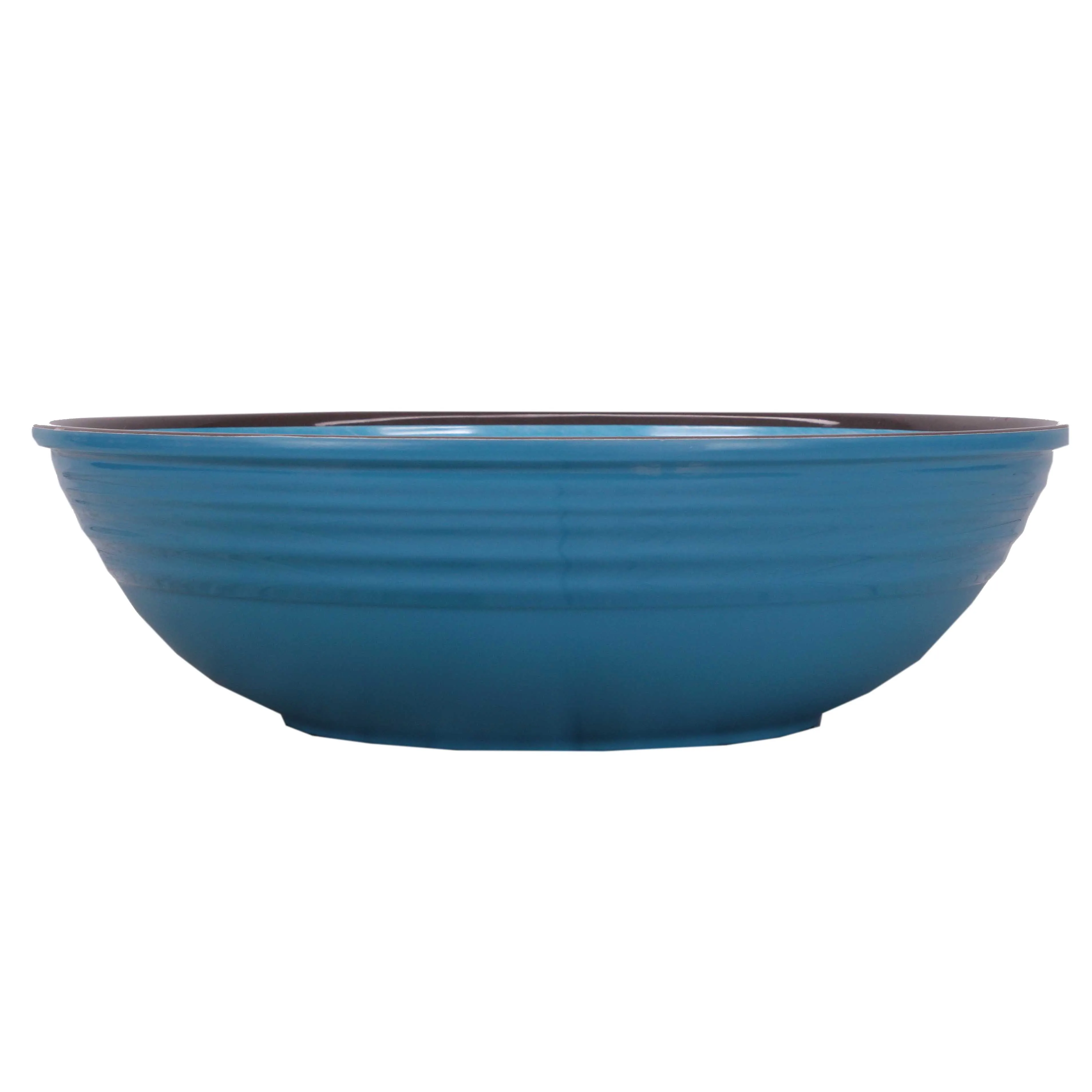 Wholesale Custom Cheap Ramen Plastic Bowls Blue Whorl 12 Inch Big