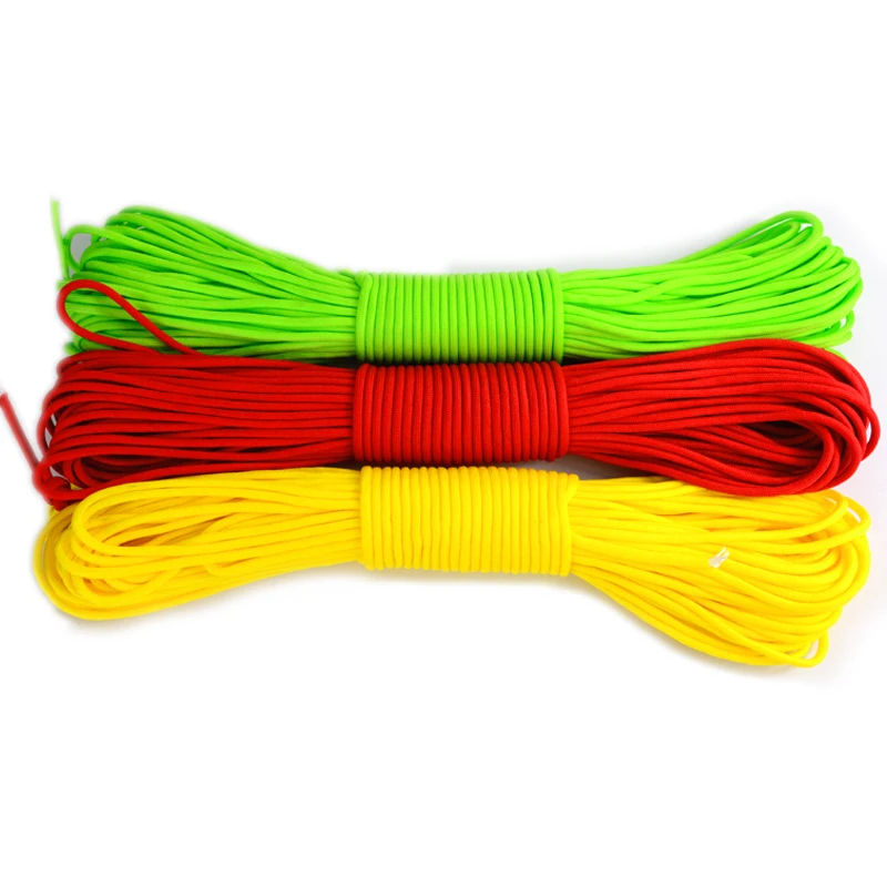 100ft Camping Survival 550 Paracord 4mm Military Nylon Parachute Cord