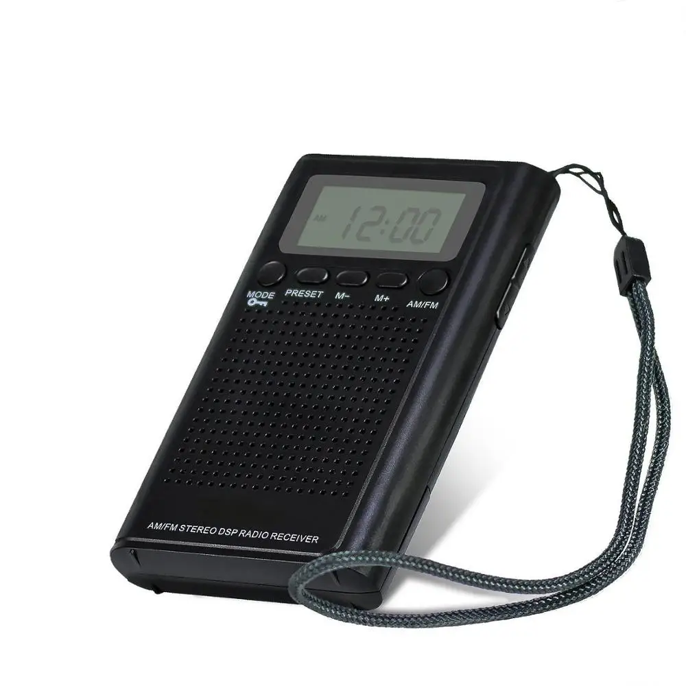 am fm dsp radio receiver with lcd display high sensitivity radio